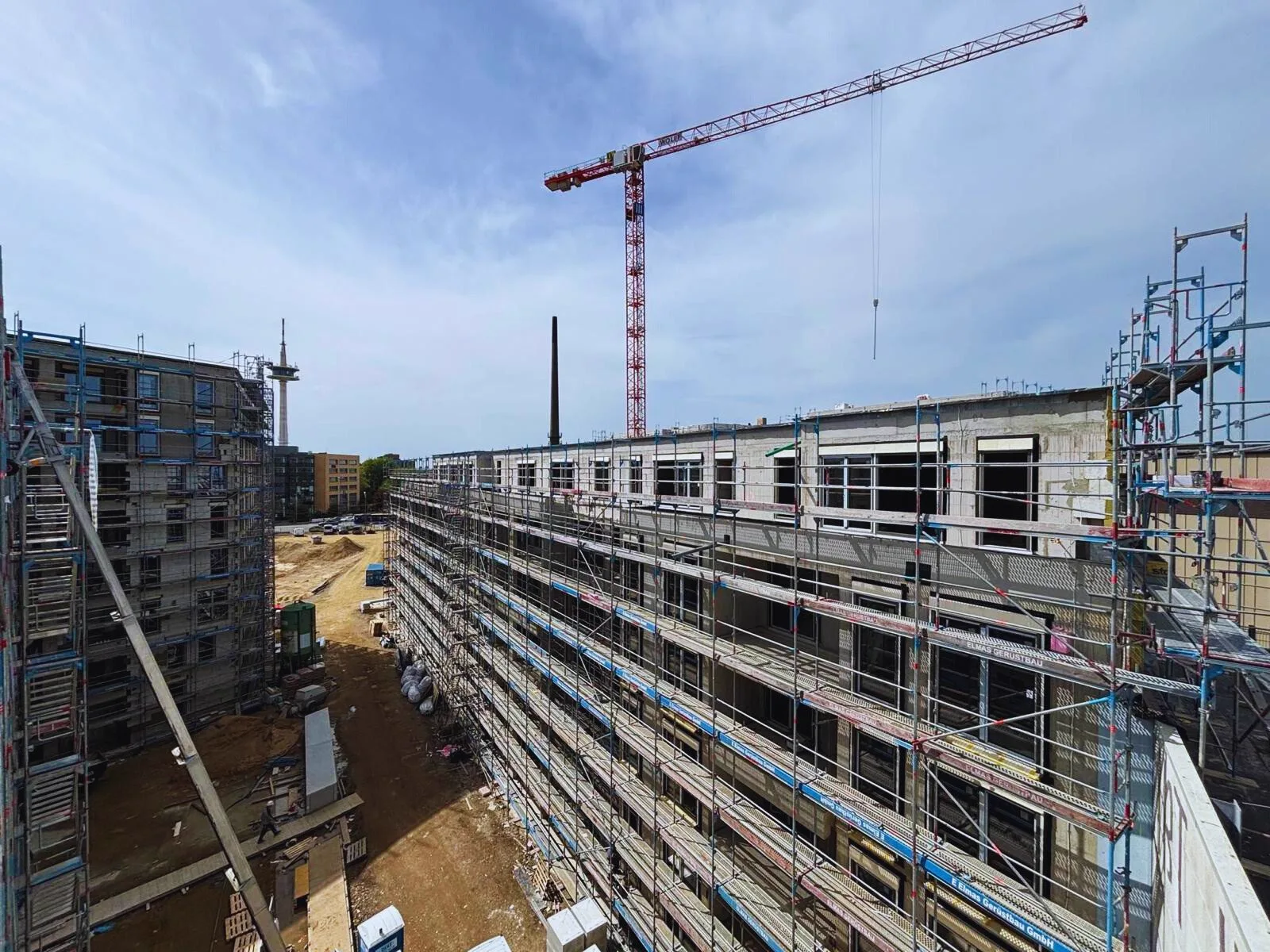 Monteure von VNB BAU s.r.o. auf einer Baustelle in Deutschland